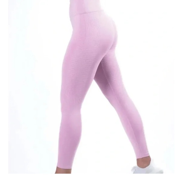 Alphalete Halo Leggings in Bloom Small Seamless Workout - Picture 2 of 11